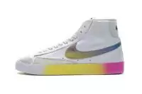 nike blazer mid homme femme white bright cactus